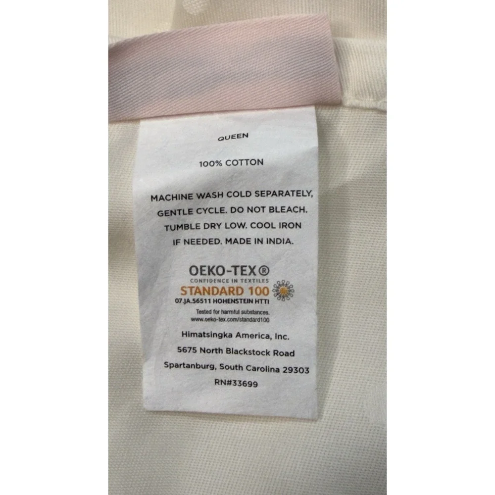 KATE SPADE Larabee Dot Sheet Set QUEEN White 4pc Flat Fitted 2‎ Pillowcases
